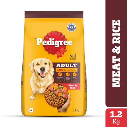 Pedigree Adult Dry Dog Food – Meat & Rice (1kg | 2.8kg)