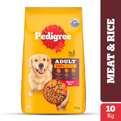 Pedigree Adult Dry Dog Food – Meat & Rice (10kg | 20kg)