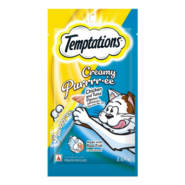 Temptations Creamy Chicken & Tuna 48g – (Pack of 1 & Pack of 12)