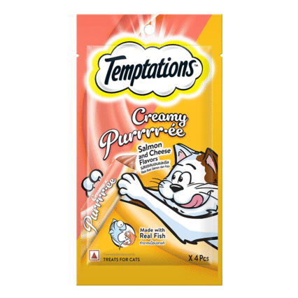 Temptations Creamy Salmon & Cheese 48g – (Pack of 1 & Pack of 12)