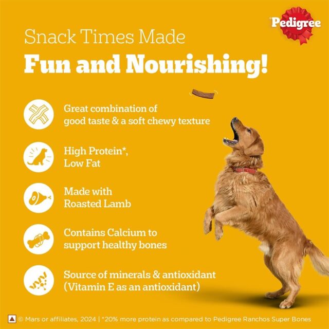 Pedigree Meat Jerky Sticks Dog Treat – Roasted Lamb | 70g - Image 4
