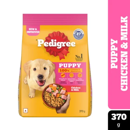 Pedigree Puppy Dry Dog Food – Chicken & Milk (370g | 1kg | 2.8kg | 5.5kg)