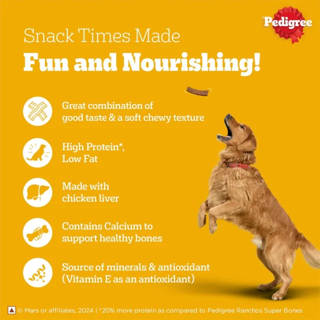 Pedigree Tasty Jerky Dog Treat – Grilled Liver Flavour | 70g - Image 4