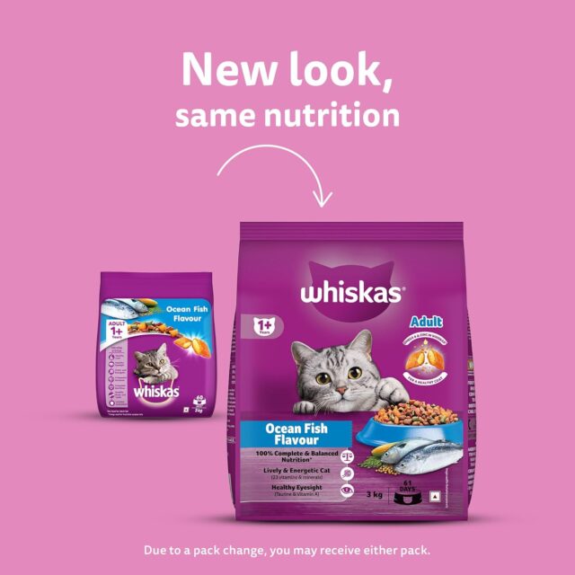 Whiskas Adult Ocean Fish Flavour (480g | 1.2 kg | 3 Kg) - Image 3