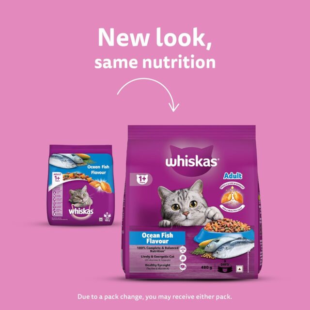 Whiskas Adult Ocean Fish Flavour (480g | 1.2 kg | 3 Kg) - Image 19