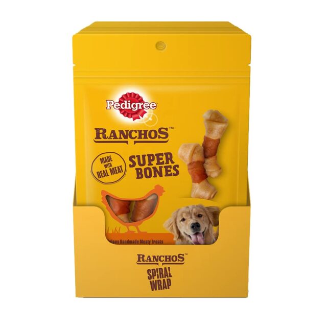 Pedigree Ranchos Super Bones – Chicken & Milky Flavour 840g | Box of 12 Packs - Image 2