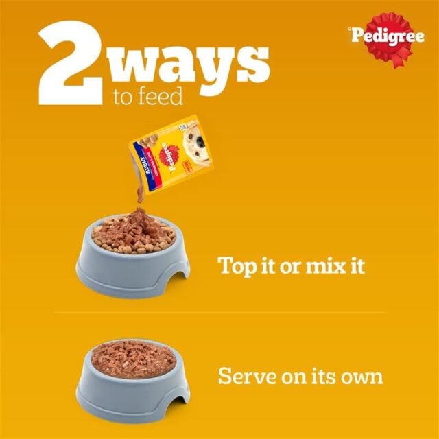 Pedigree Adult Wet Dog Food – Chicken & Liver Chunks in Gravy, 70 g (Pack of 1 / 15 / 30) - Image 3