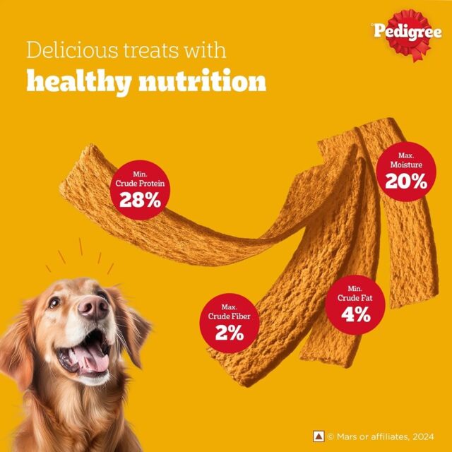 Pedigree Meat Jerky Stix Dog Treat – Barbecued Chicken Flavour (80g × 12 Packs) - Image 4