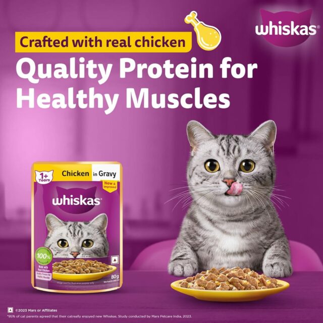 Whiskas Adult Chicken in Gravy – 80g (Pack of 1 / 14 / 56) - Image 12