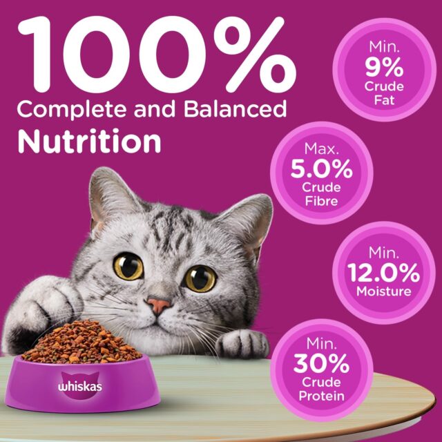 Whiskas Adult (1+ Years) Dry Cat Food – Mackerel Flavour (480 g | 1.2 kg | 3 kg | 7 kg) - Image 13