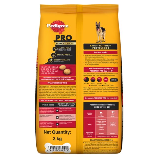 Pedigree PRO Adult Large Breed Dog Food (3kg | 10kg | 20kg) - Image 10