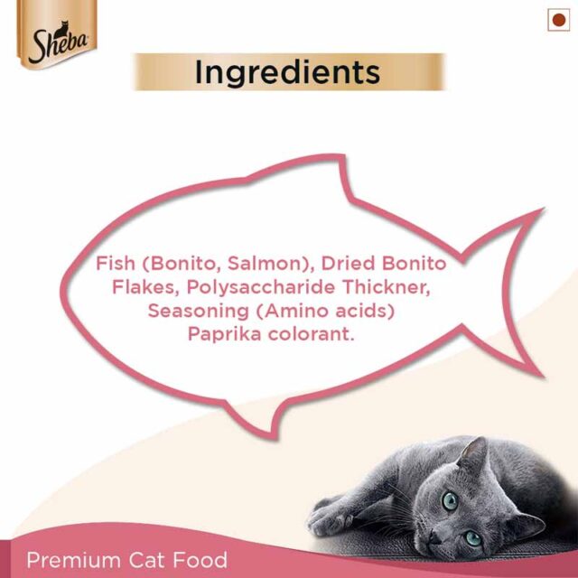 Sheba Premium Wet Cat Food – Fish Mix (Skipjack & Salmon) in Gravy, 35 g Pouch (Pack of 1 & Pack of 12) - Image 8