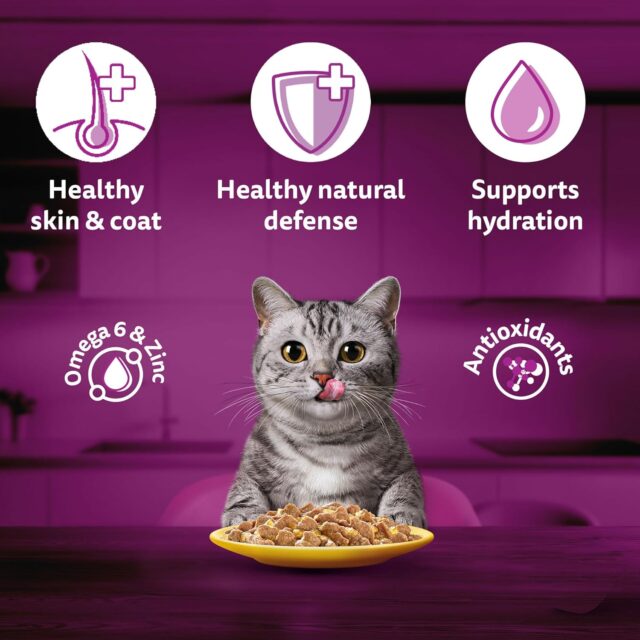 Whiskas Adult (1+ Years) Wet Cat Food, Tuna & White Fish Flavour 80g (Pack of 1 / 14 / 28) - Image 18