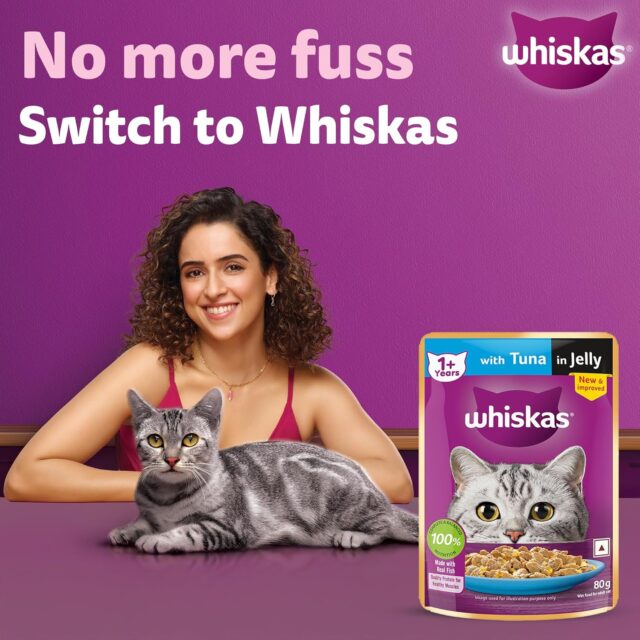 Whiskas Adult (1+ Years) Tuna in Jelly Wet Cat Food – 80g (Pack of 1 / 14 / 56) - Image 2