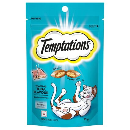 Temptations Tempting Tuna Flavour – 85g (Pack of 1 & Pack of 12)