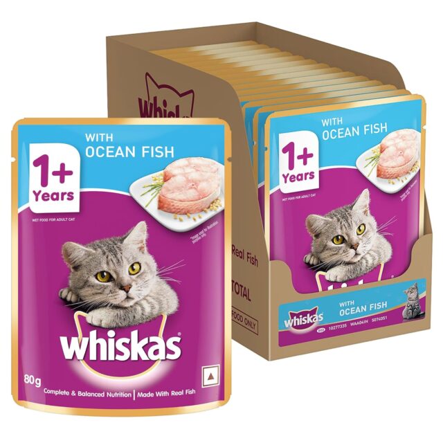 Whiskas Adult (1+ Years) Wet Cat Food – Ocean Fish Flavour 80g (Pack of 1 / 14 / 28) - Image 9