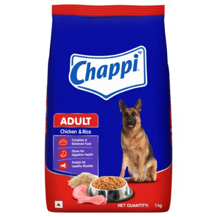 Chappi Adult Dry Dog Food – Chicken & Rice Flavour 1 kg