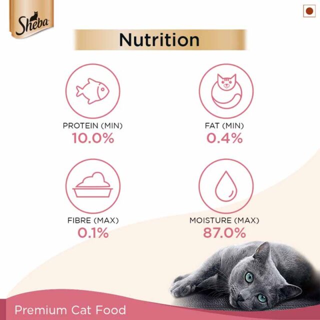 Sheba Premium Wet Cat Food – Fish Mix (Skipjack & Salmon) in Gravy, 35 g Pouch (Pack of 1 & Pack of 12) - Image 7