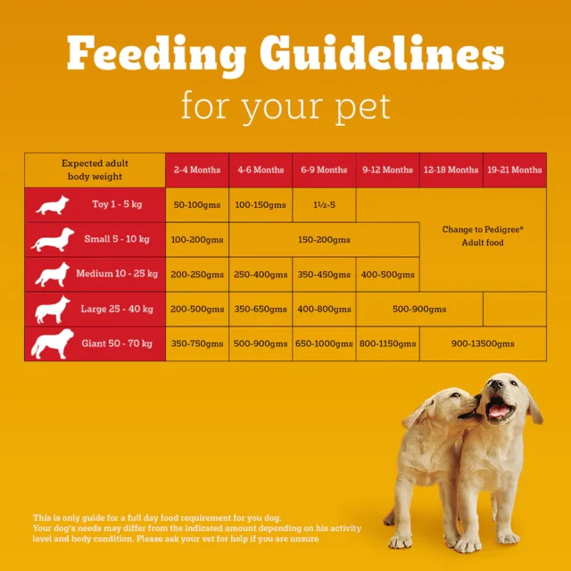 Pedigree Puppy Dry Dog Food – Chicken & Milk (10kg | 15kg | 20kg) - Image 5
