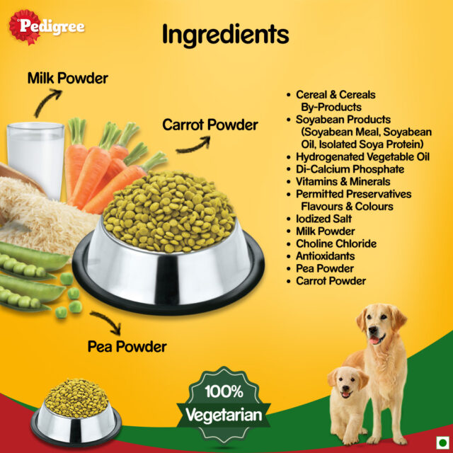 Pedigree Complete & Balanced Food for Puppy & Adult Dogs – 100% Vegetarian (1kg | 2.8kg) - Image 3