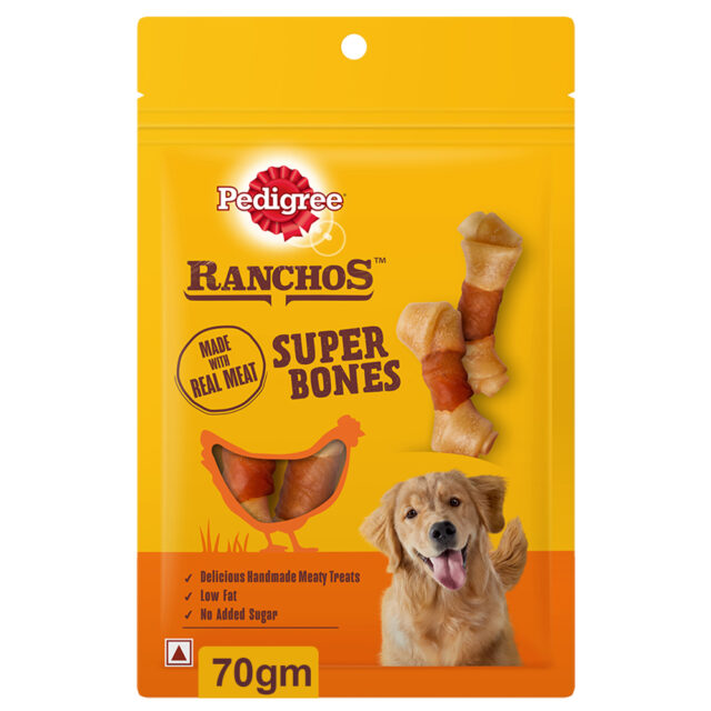 Pedigree Ranchos Super Bones – Chicken & Milky Flavour 840g | Box of 12 Packs - Image 4
