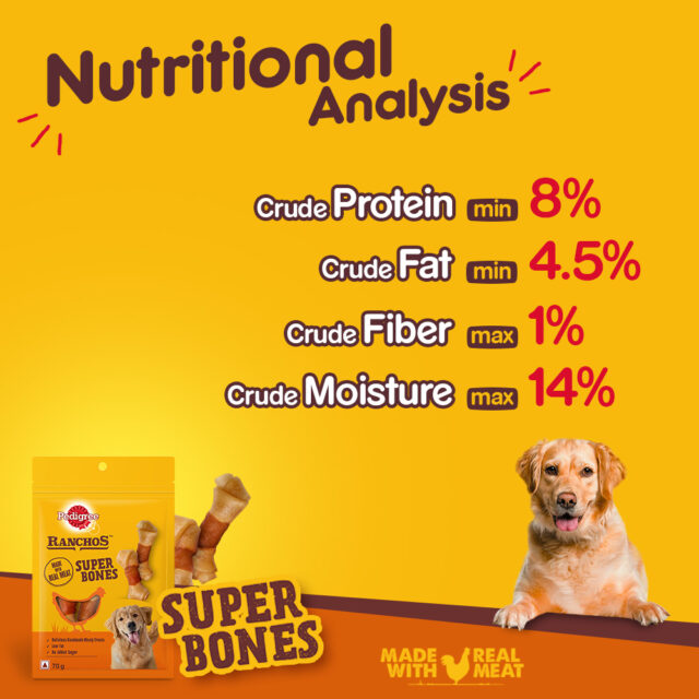 Pedigree Ranchos Super Bones – Chicken & Milky Flavour 840g | Box of 12 Packs - Image 8