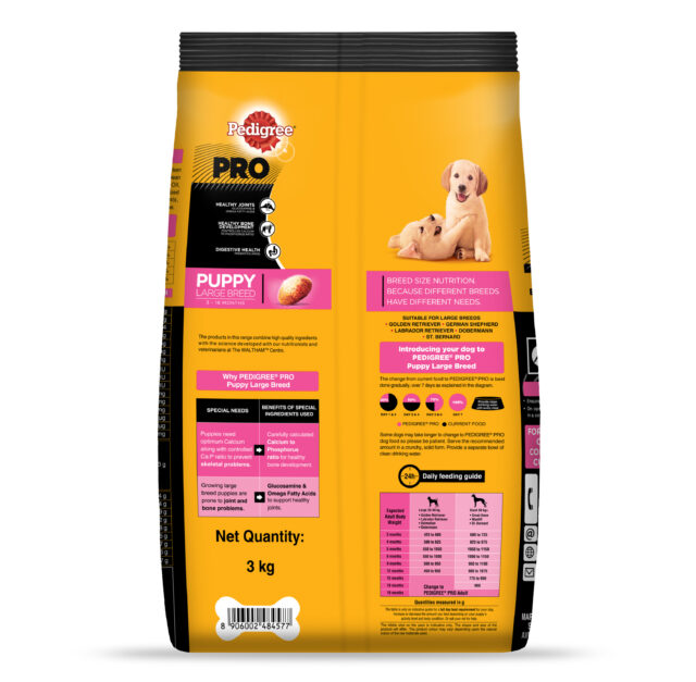 Pedigree PRO Puppy Large Breed Dog Food (3kg | 10kg | 20kg) - Image 9