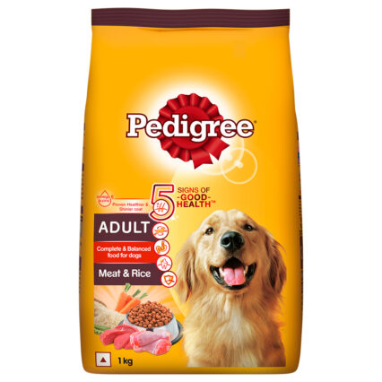 Pedigree Adult Dry Dog Food – Meat & Rice (1kg | 2.8kg)