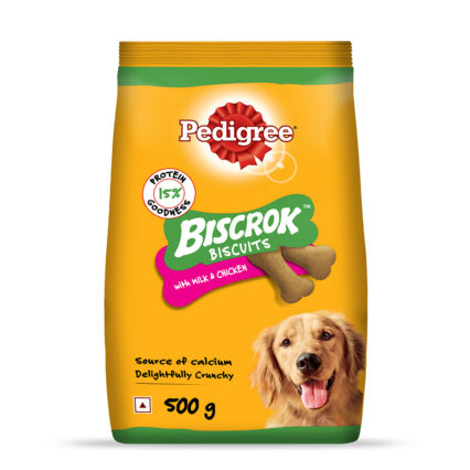 Pedigree Biscrok Biscuits Milk & Chicken Flavor (500g & 900g)