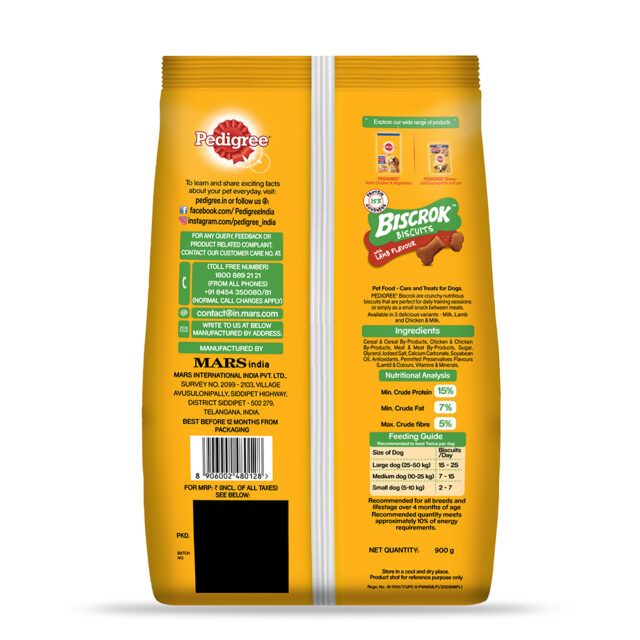 Pedigree Biscrok Biscuits Lamb Flavor (500g & 900g) - Image 10