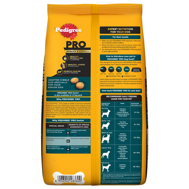 Pedigree PRO Senior Dog Food (1.2kg | 3kg) - Image 2