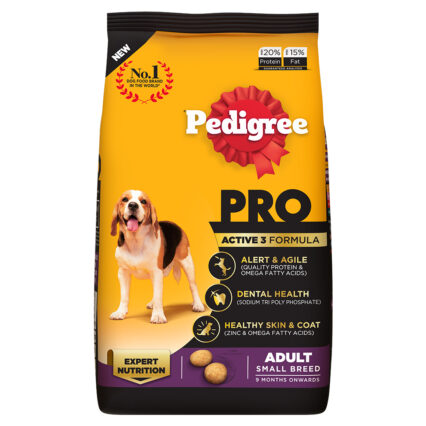 Pedigree PRO Adult Small Breed – Premium Dog Food (1.2kg | 3kg)