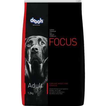 Drools Focus Adult Super Premium Dry Dog Food (1.2 kg | 4 kg | 12 kg)