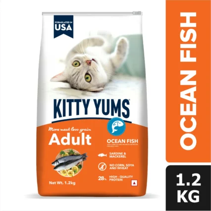 Kitty Yums Ocean Fish - Adult Dry Cat Food (1.2kg | 3kg | 7kg)