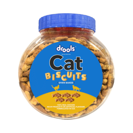 Drools Real Chicken Cat Biscuits – Crunchy Treats for Cats (110g | 400g)