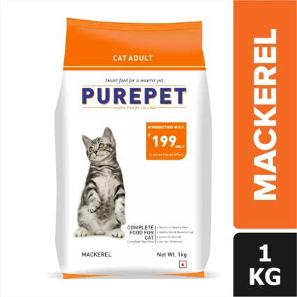 Purepet Mackerel Adult Cat Dry Food (1kg | 6kg | 20kg)