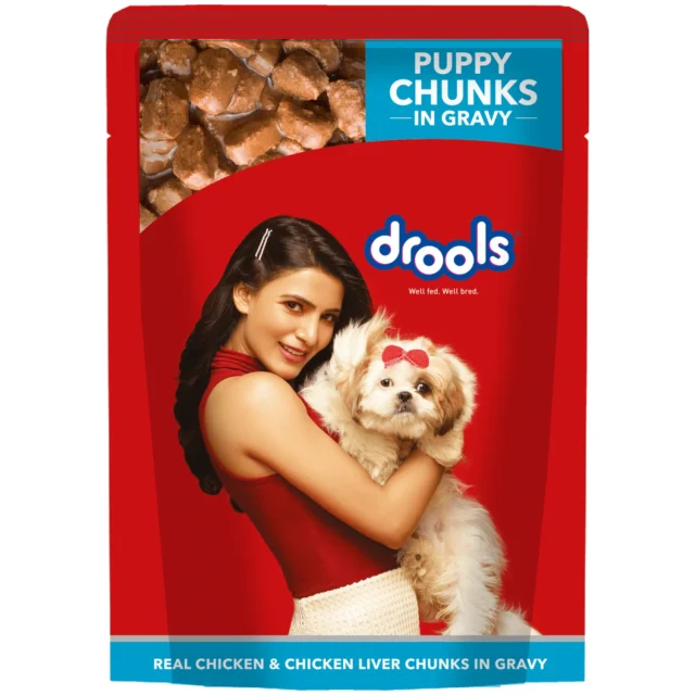 Drools Puppy Wet Dog Food, Real Chicken and Chicken Liver Chunks in Gravy - Image 2