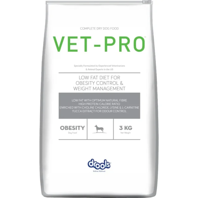 Drools VET PRO Obesity Adult Dog Dry Food (3kg | 12kg)