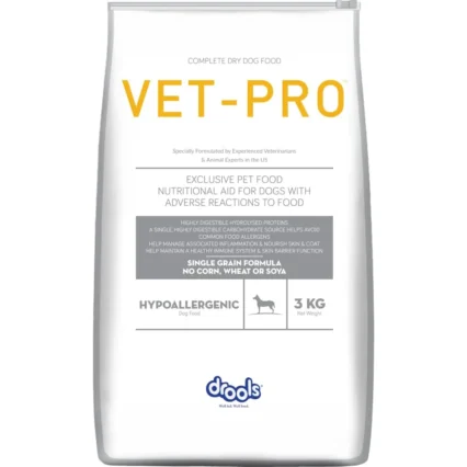 Drools VET PRO Hypoallergenic Adult Dog Dry Food (3kg | 12kg)