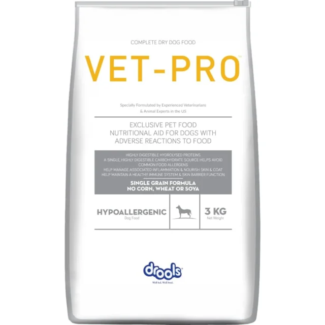 Drools VET PRO Hypoallergenic Adult Dog Dry Food (3kg | 12kg)
