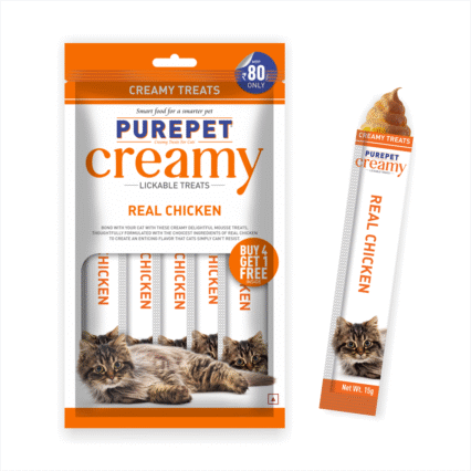 Purepet Real Chicken Creamy Cat Lickable Treats