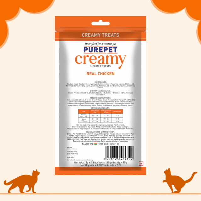 Purepet Real Chicken Creamy Cat Lickable Treats - Image 2