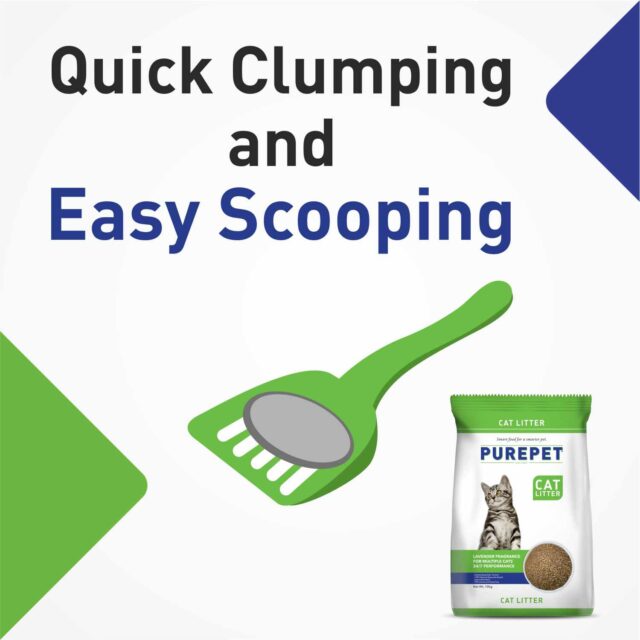 Purepet Lavender Scented Clumping Cat Litter (5kg | 10kg) - Image 3
