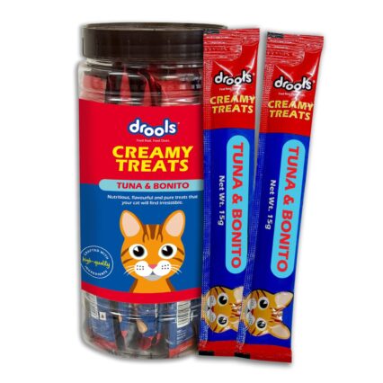 Drools Creamy Cat Treats – Tuna & Bonito (25 Pcs)