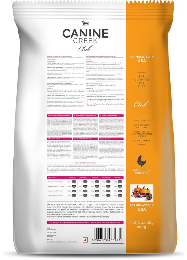 Canine Creek Club, Ultra Premium Dry Dog Food for All Lifestages - 20kg (+10kg Extra Free Inside) - Image 2