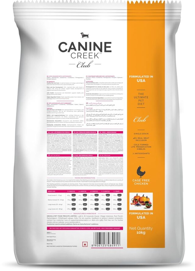 Canine Creek Club Ultra Premium Dry Dog Food – For All Life Stages, 10 kg (+2 kg Extra Free Inside) - Image 2