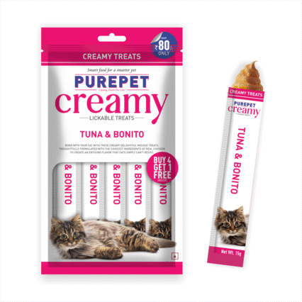 Purepet Tuna & Bonito Creamy Cat Lickable Treats