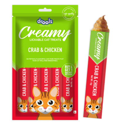Drools Crab & Chicken Creamy Cat Treats (5 Sticks)
