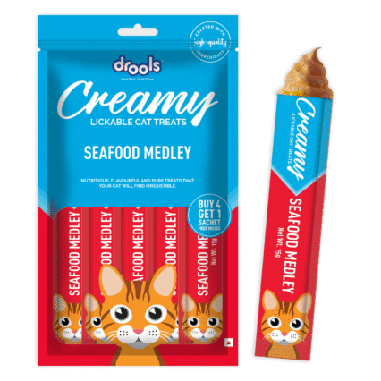 Drools Seafood Medley Creamy Cat Treats (5 Sticks)