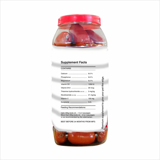 Drools Absolute Calcium Sausage Dog Supplement – Jar - Image 3